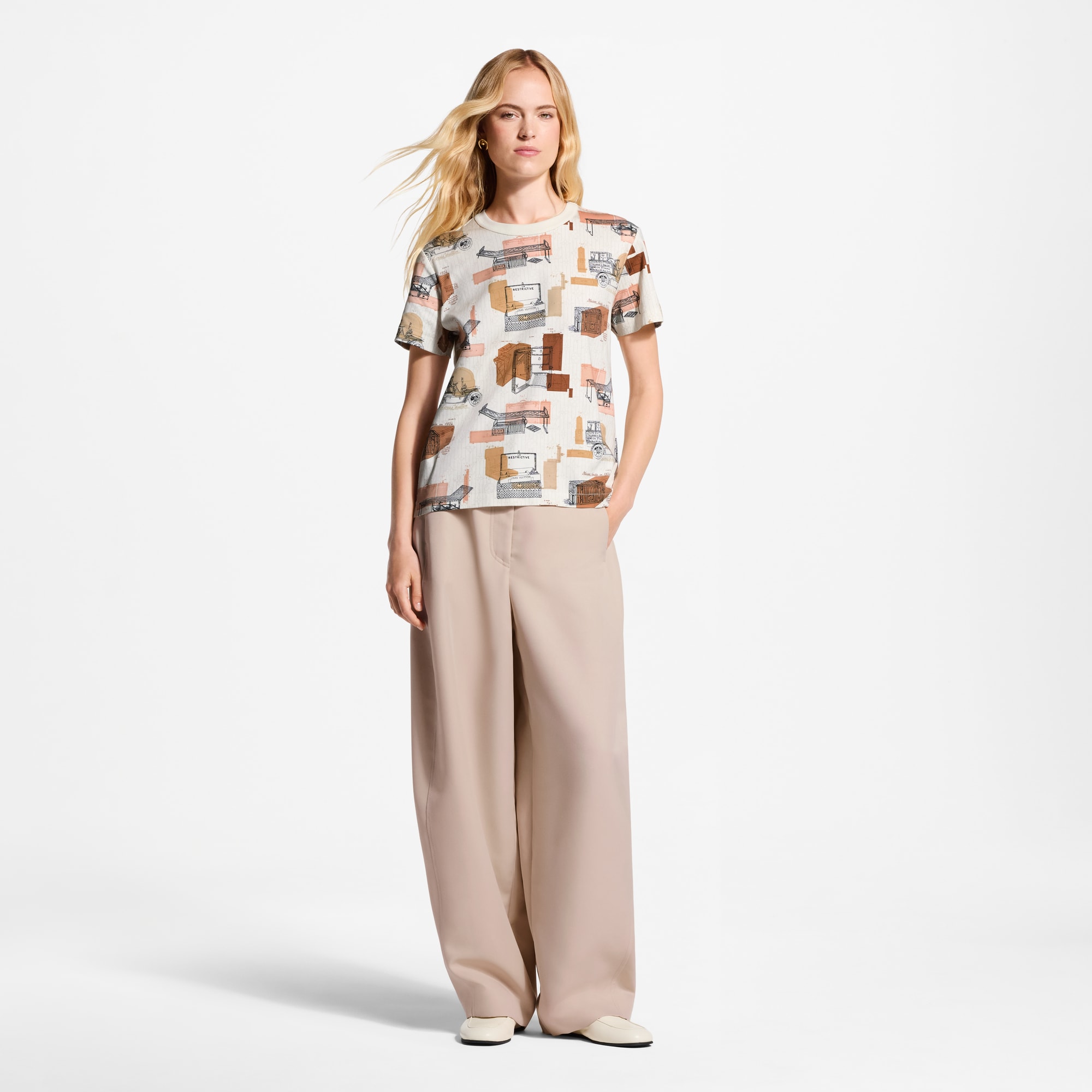 Trunk Print T-Shirt - Ready-to-Wear | LOUIS VUITTON